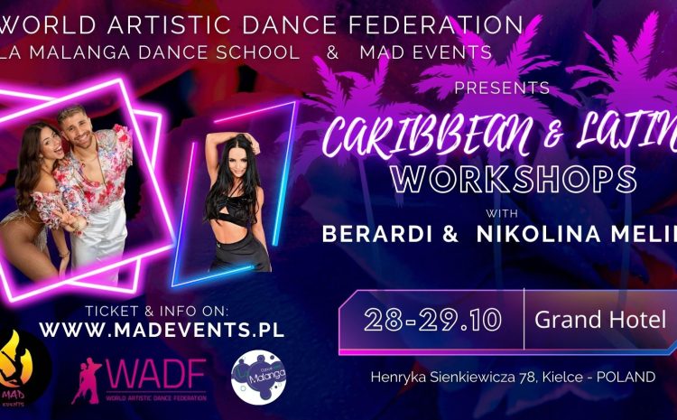 MAD DANCE CAMP 3 – 5 dni warsztatów tanecznych dla tancerzy turniejowych w Kielcach!
